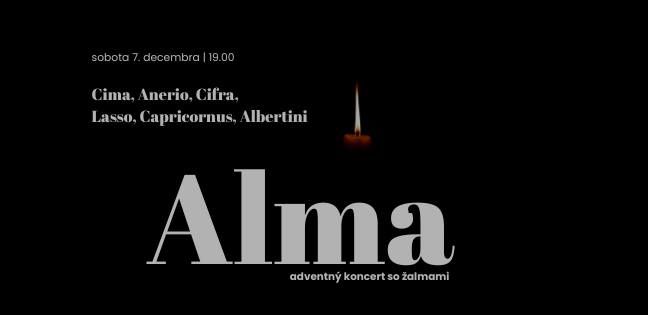 Alma - adventn\u00fd koncert so \u017ealmami