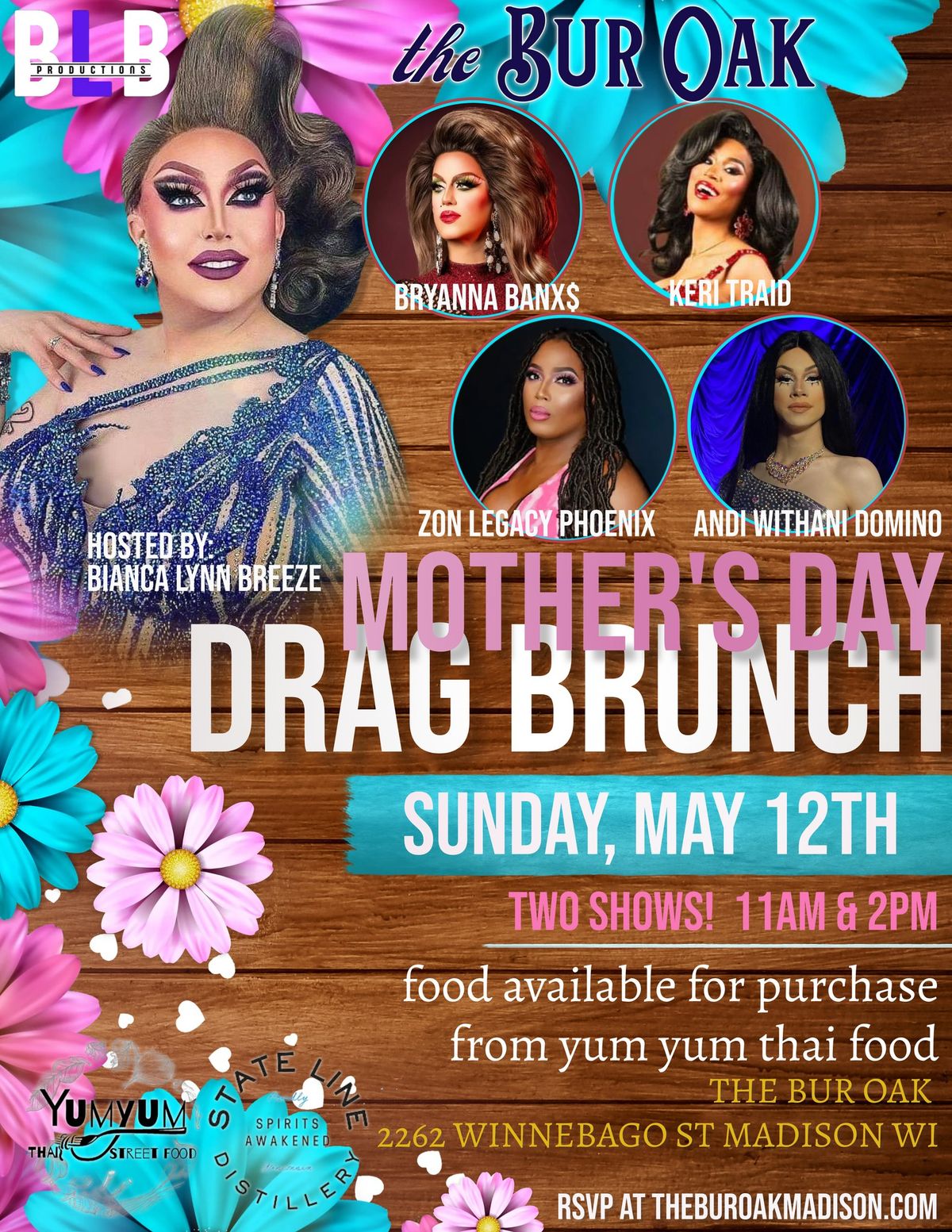 Mother's Day Drag Brunch: Female Legends (Early Show) - Hosted by Bianca Lynn Breeze 