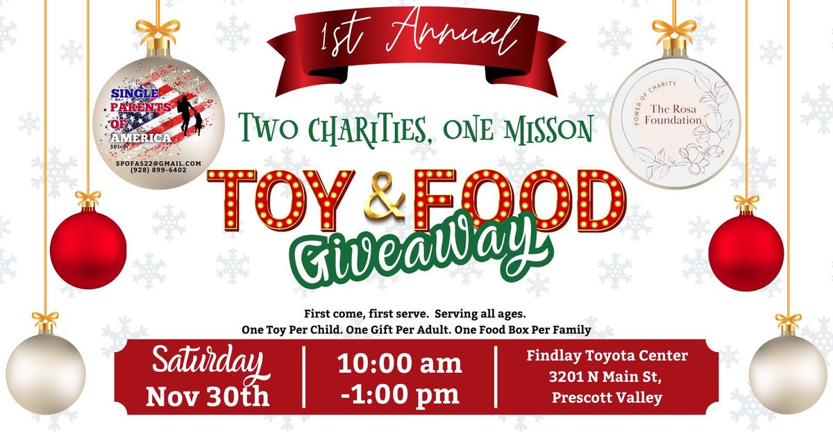 Two Charities, One Mission - Toy & Food Giveaway 