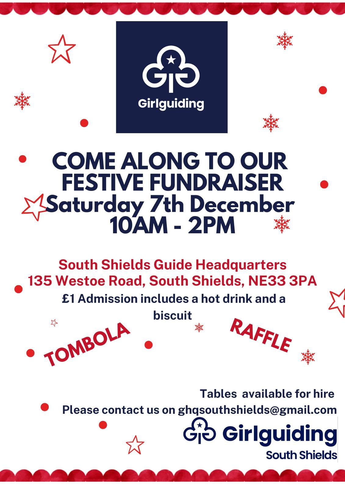 Festive Fundraiser - Guide Headquarters South Shields