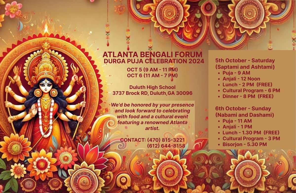 Atlanta Bengali Forum's Durga Puja