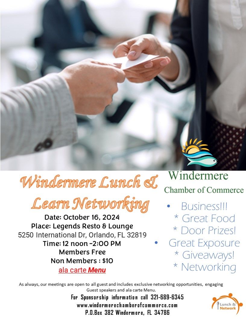 Windermere Lunch & Learn Business Networking 