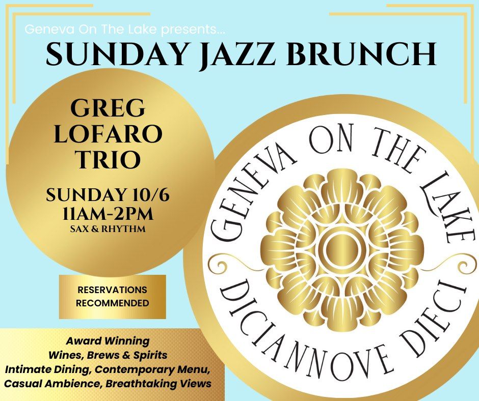 Greg Lofaro Trio @ Sunday Jazz Brunch