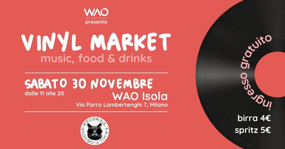 VINYL MARKET - MUSIC FOOD & DRINKS - MILANO ISOLA