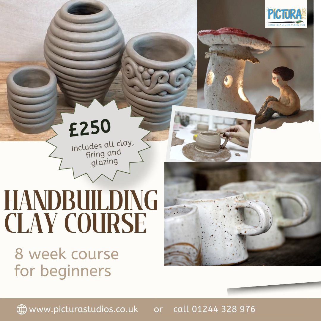 8 week Hand building Clay Course 