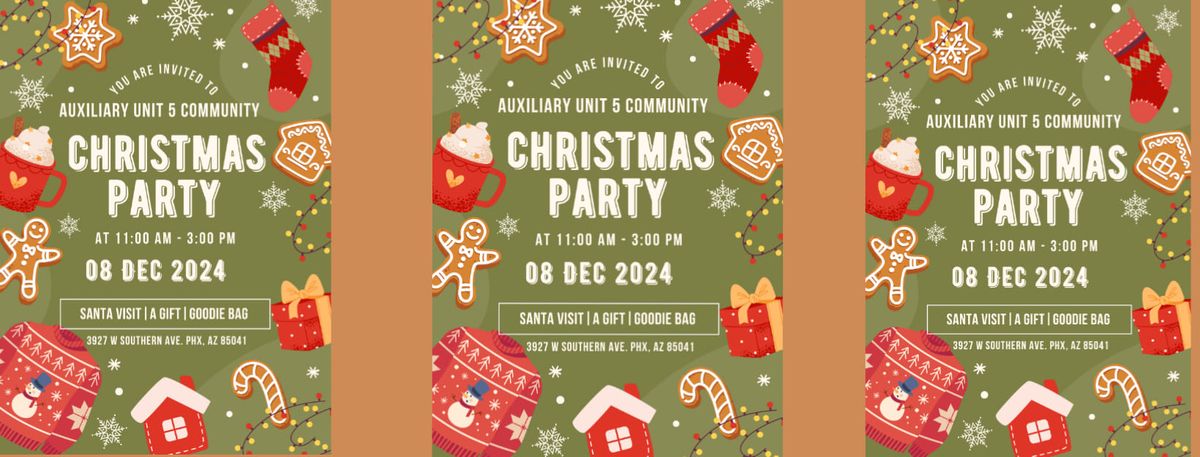 AUXILIARY UNIT 5 COMMUNITY CHRISTMAS PARTY