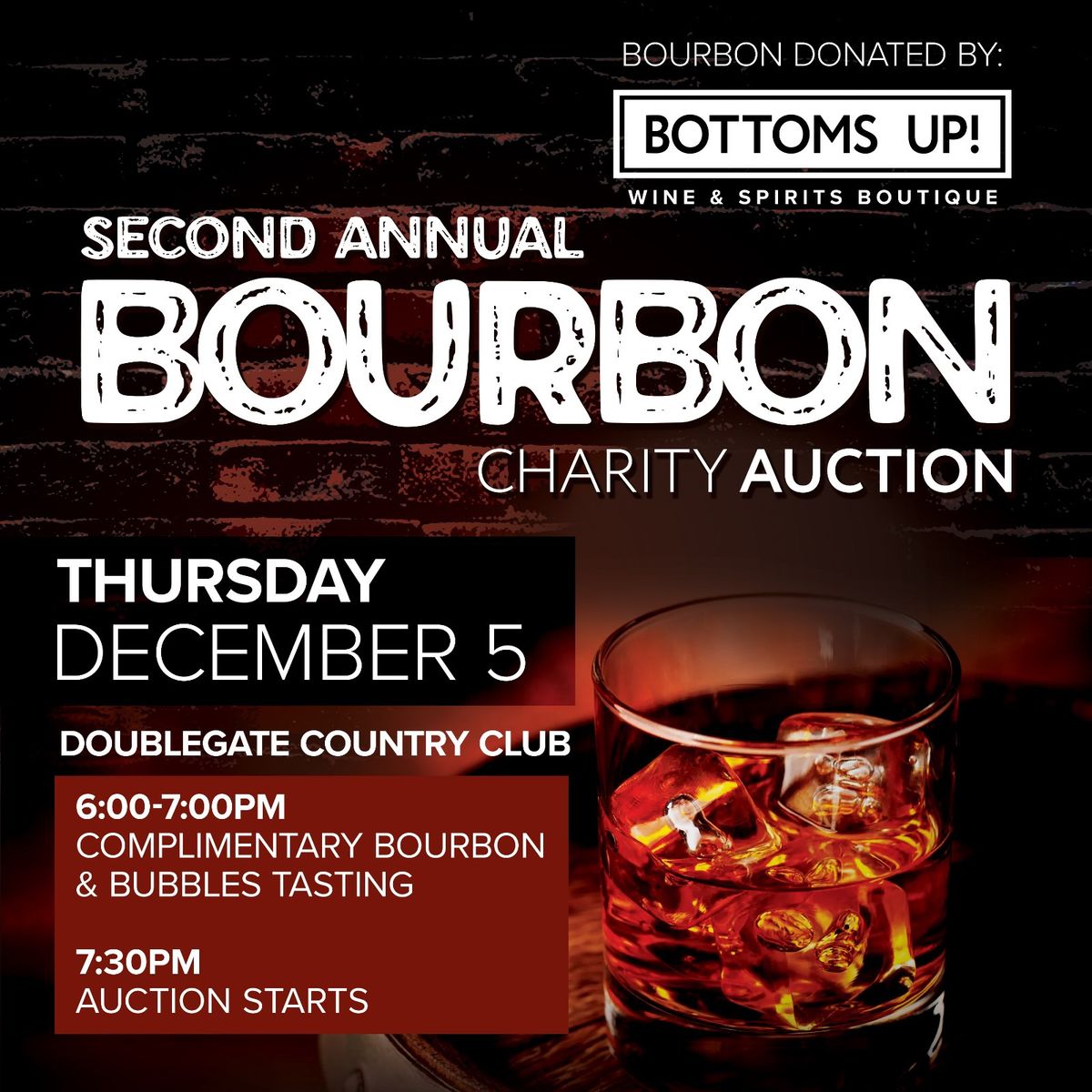 Bourbon Charity Extravaganza!