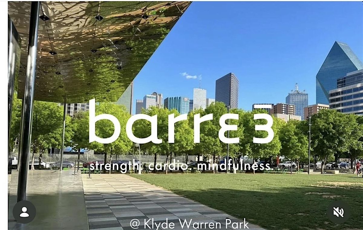 barre3 at Klyde Warren Park
