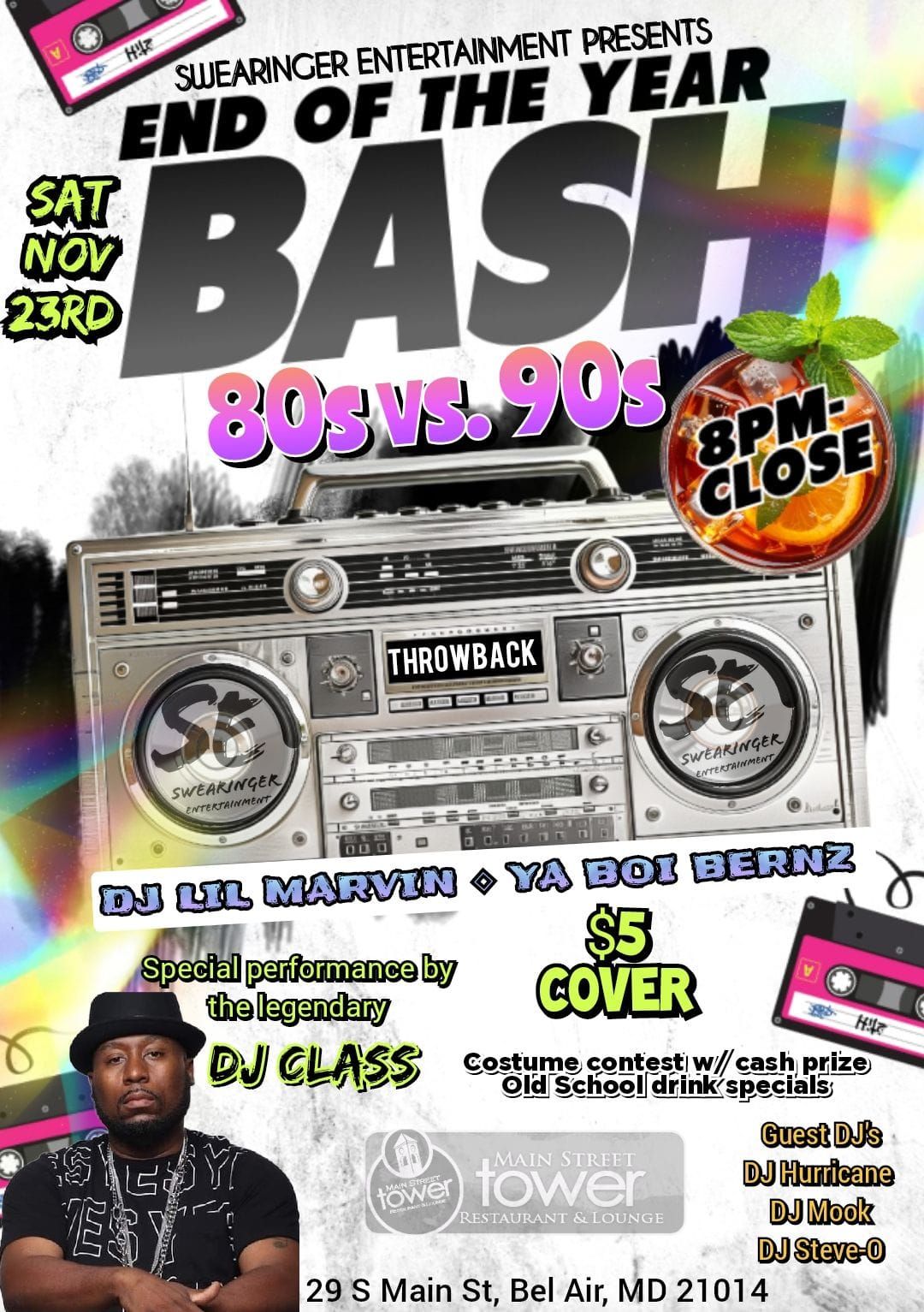 80s vs. 90s Party "End of the year Bash"