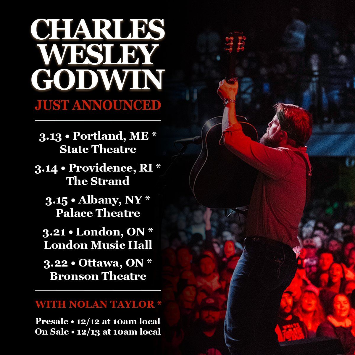 Charles Wesley Godwin at London Music Hall - Ontario