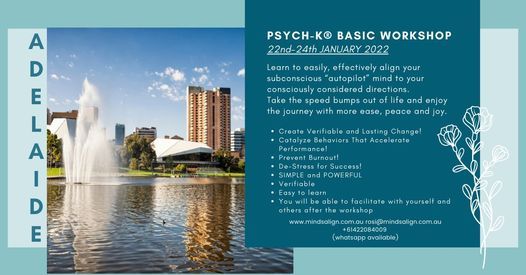 Adelaide, PSYCH-K\u00ae Basic Workshop