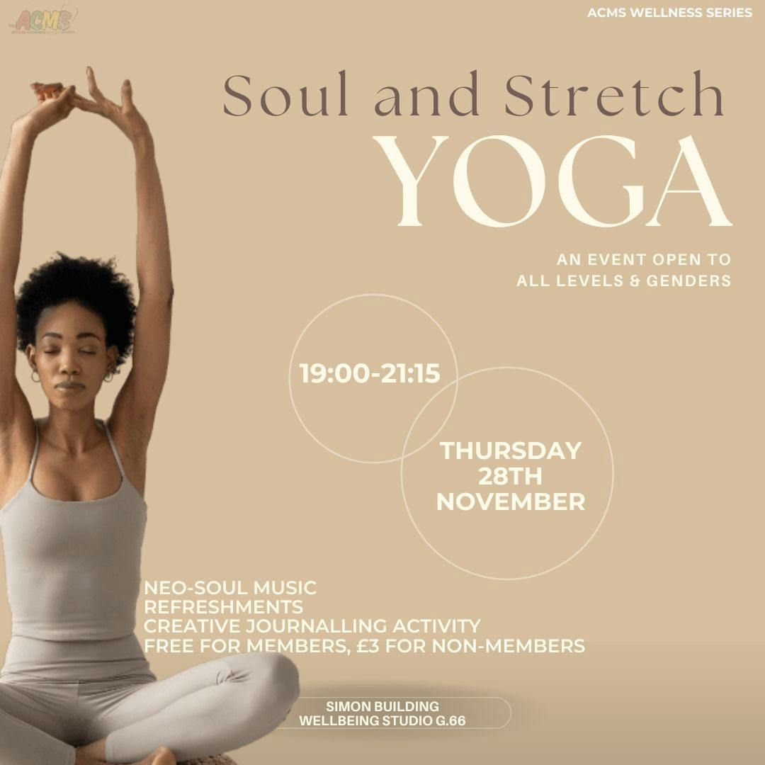 SOUL AND STRETCH | YOGA &amp; CREATIVE JOURNALLING EVENT | ACMS WELLNESS SERIES