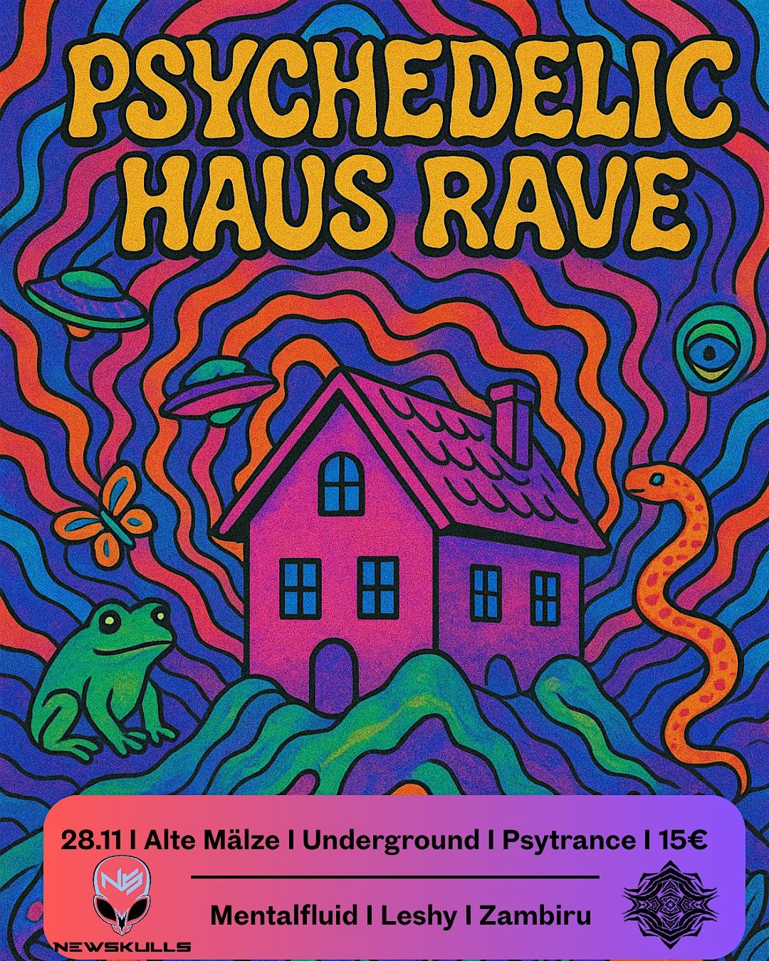 Psychedelisch Haus Rave - Oscillation Vibration x Paradies E1NS