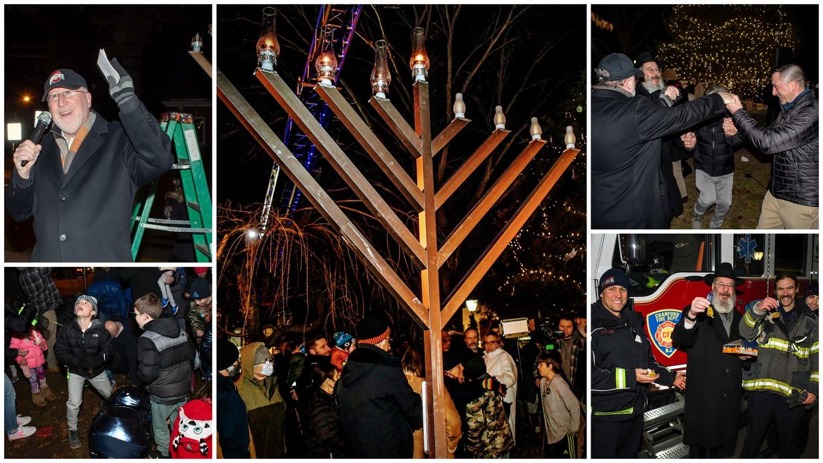 Downtown Cranford Menorah Lighting