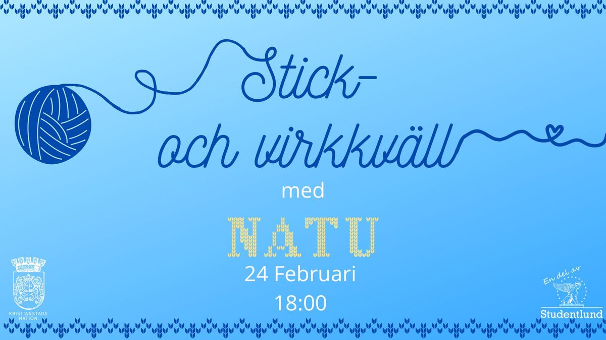 Stick-och virkkv\u00e4ll med NATU