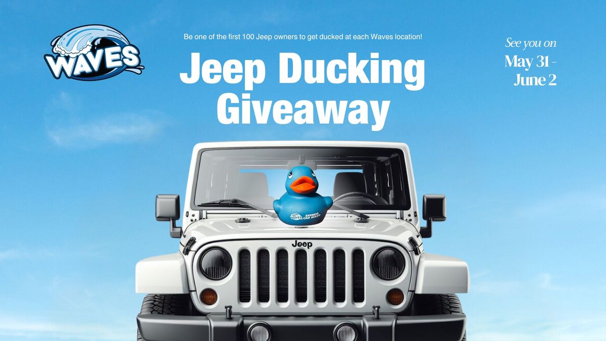 Waves Jeep Ducking Giveaway