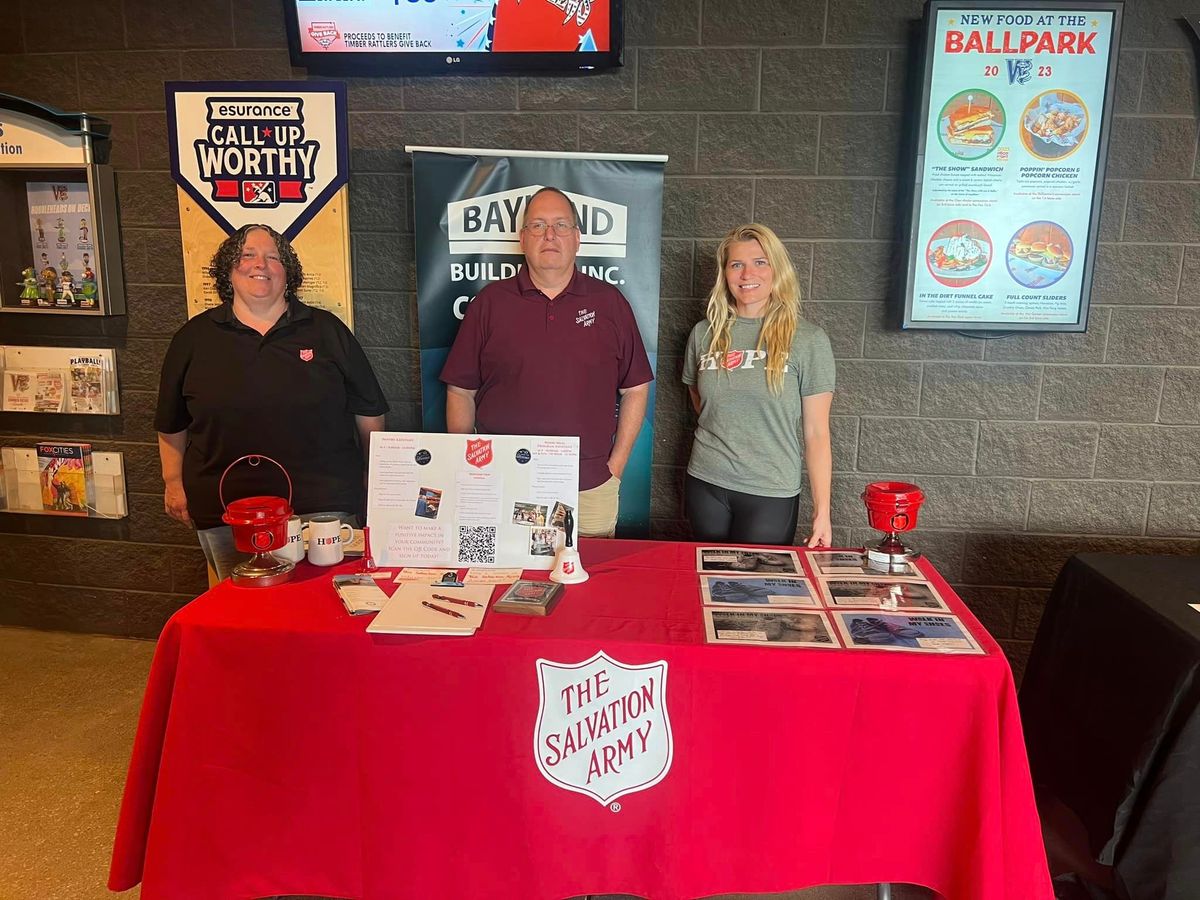 The Wisconsin Timber Rattlers Community Spotlight: The Salvation Army - Fox Cities 