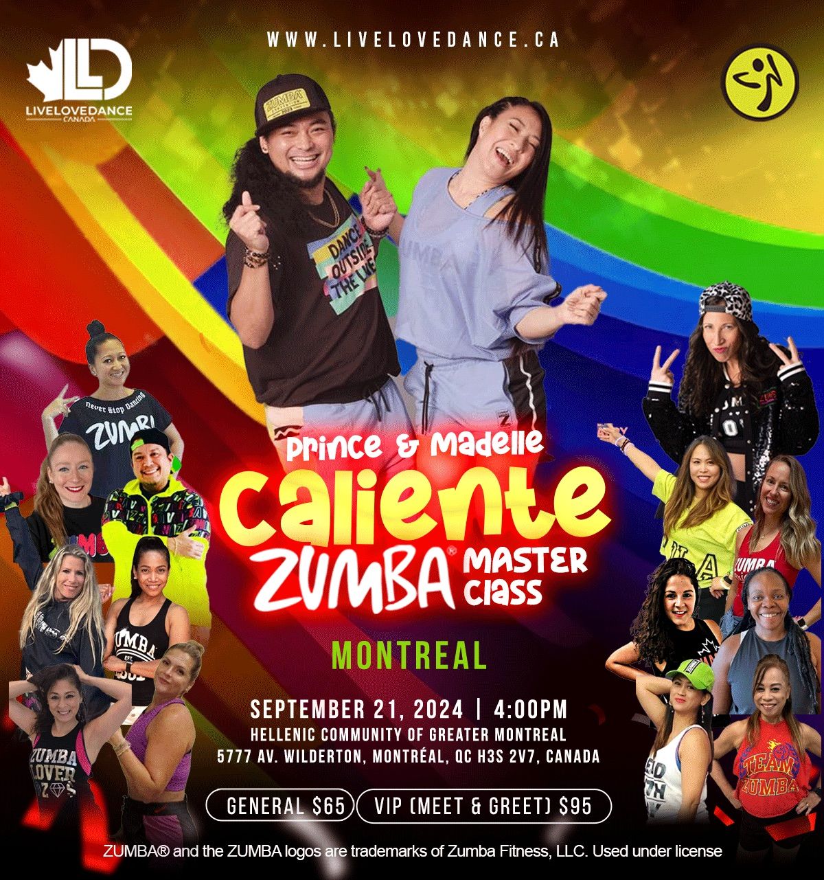 PRINCE & MADELLE | CALIENTE - Zumba Master Class | MONTREAL