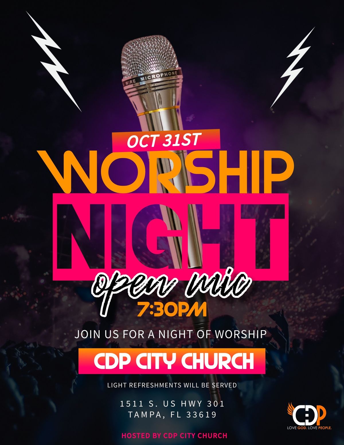 WORSHIP NIGHT!! \ud83c\udfa4OPEN MIC!! 