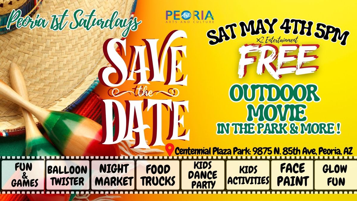 \ud83c\udd93FREE\ud83c\udd93Peoria Party in the Park, Outdoor Movie, Food Trucks & More! Sat May 3rd