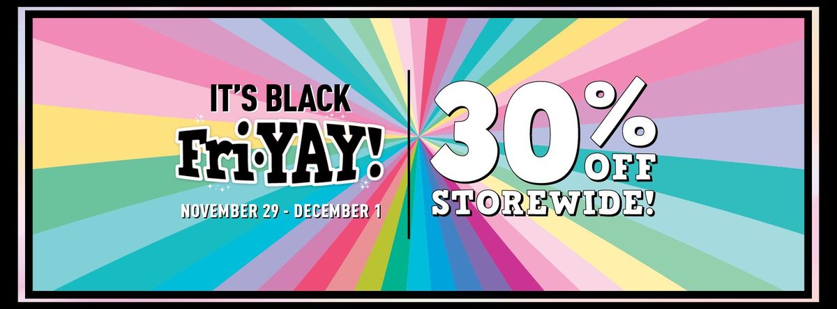 Black Friday - 30% off