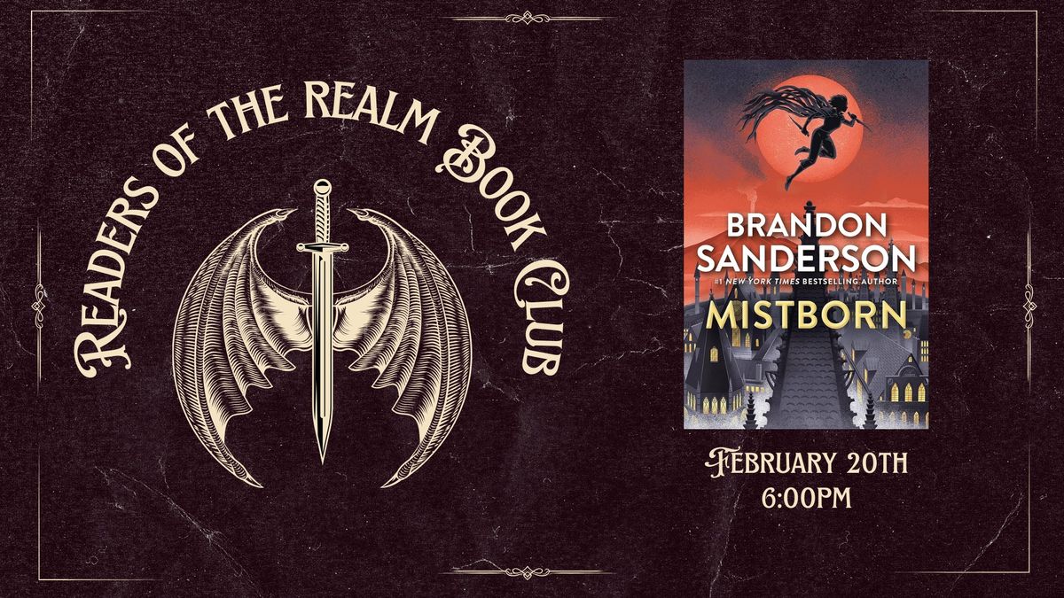 Readers of the Realm | Fantasy Book Club | February | Mistborn by Brandon Sanderson