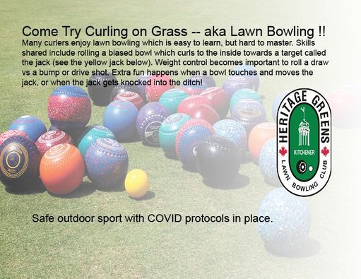 Curling on Grass - aka Lawn Bowling