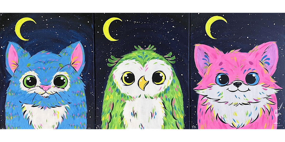 Bright Furry Friends - Paint and Sip in New Braunfels | Classpop!\u2122
