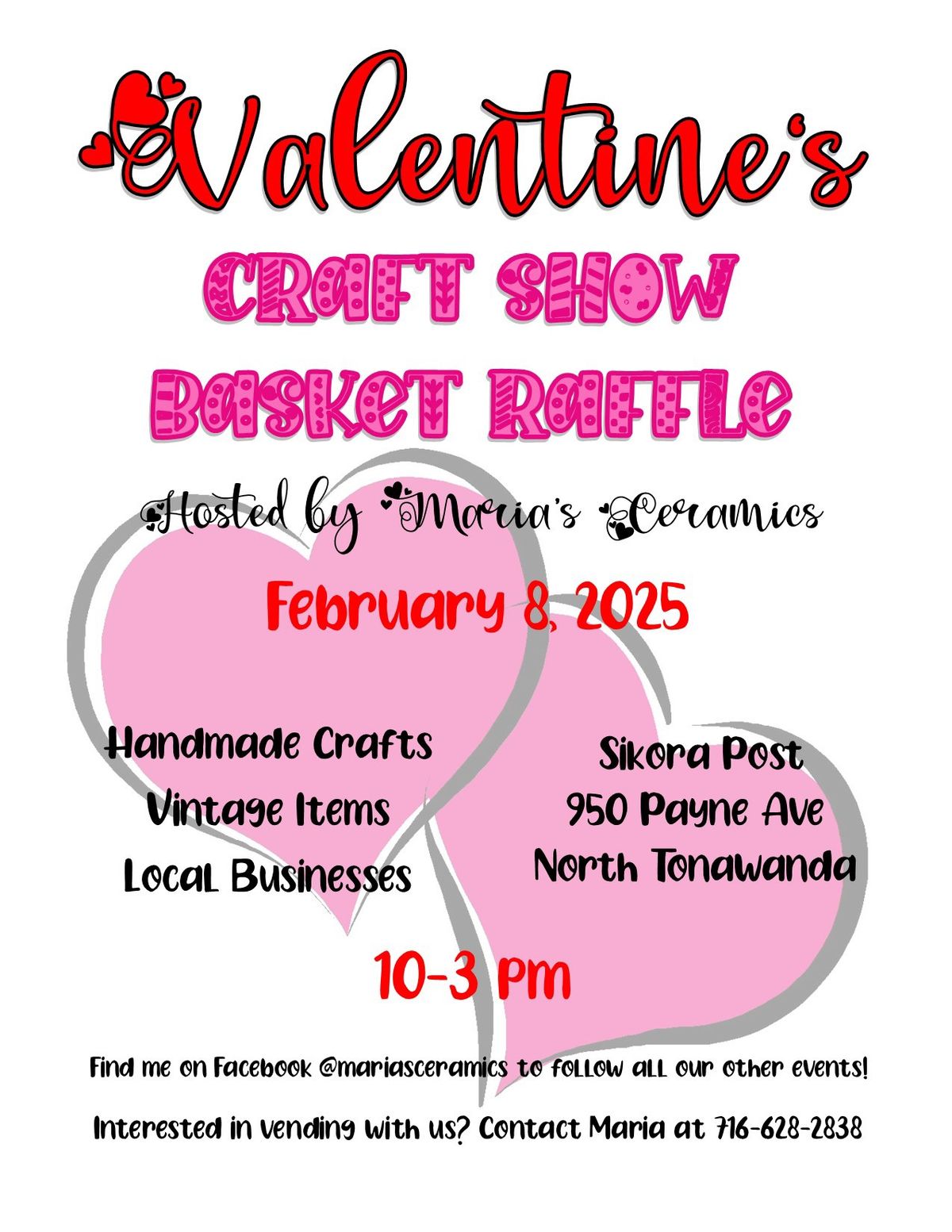 Valentine\u2019s Craft Show & Basket Raffle