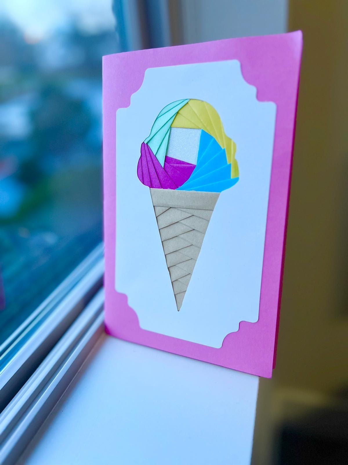 Family Ice Cream Paper Folding Workshop