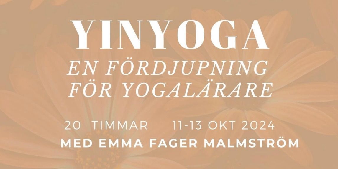 Yinyoga, 20 h utbildning 