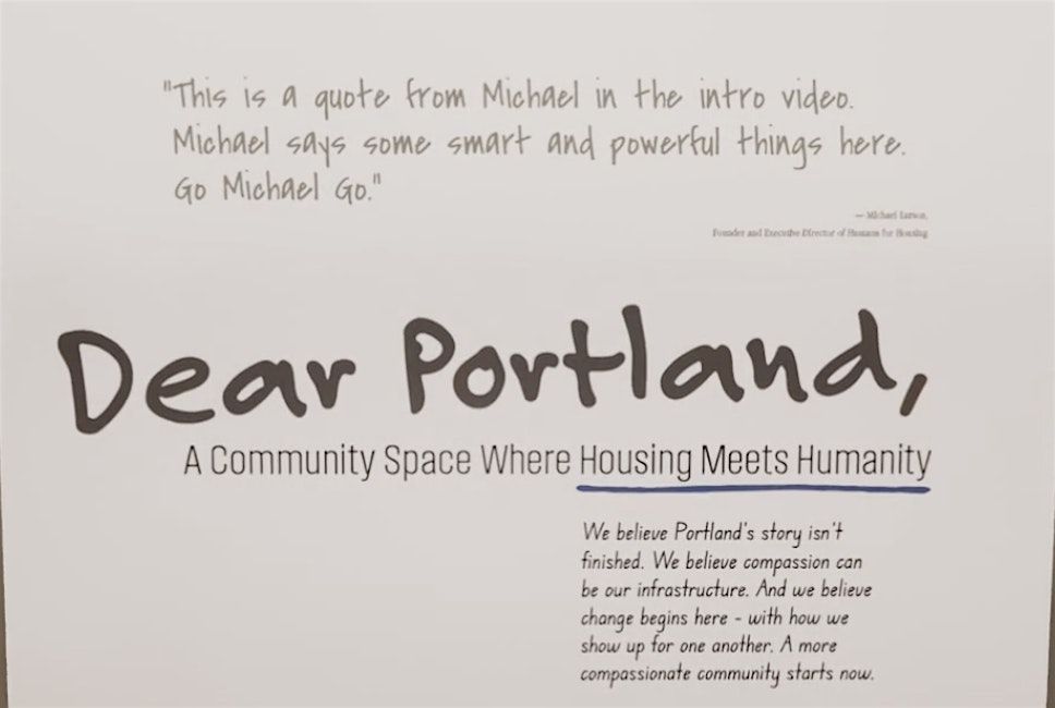 Dear Portland Exhibition