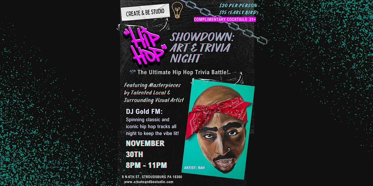 Hip Hop History Showdown: Trivia & Art Night (21+ only)