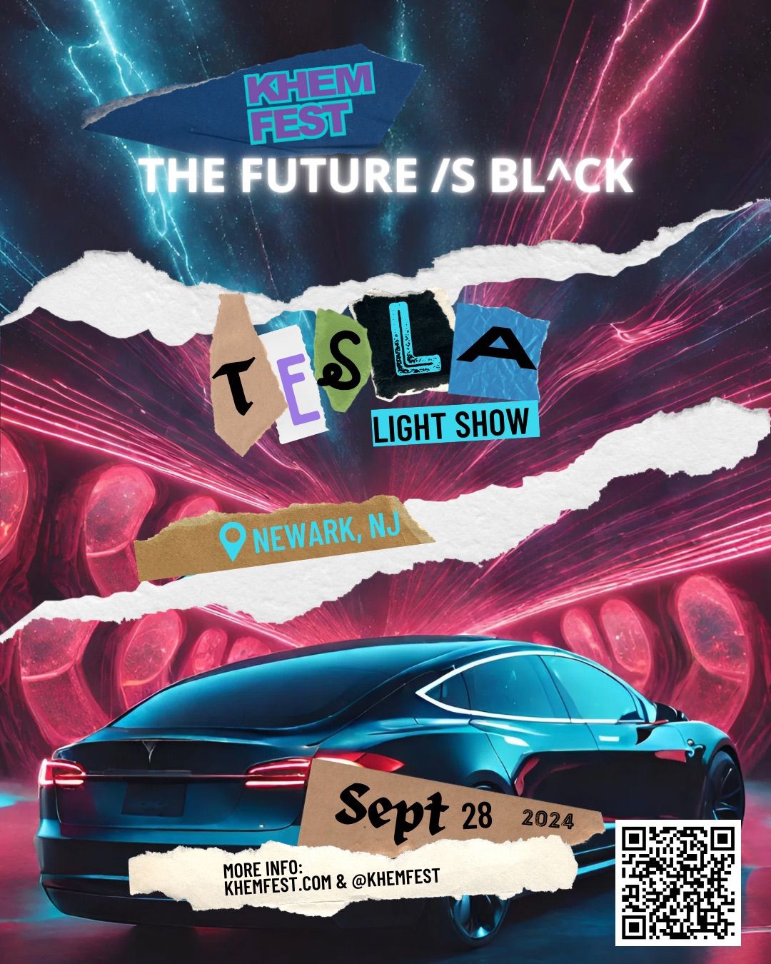 The Future is Black: Tesla Light Show