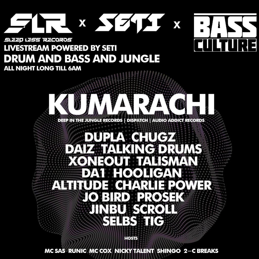 SLR x Seti Box x Bass Culture - DNB\/Jungle All Nighter