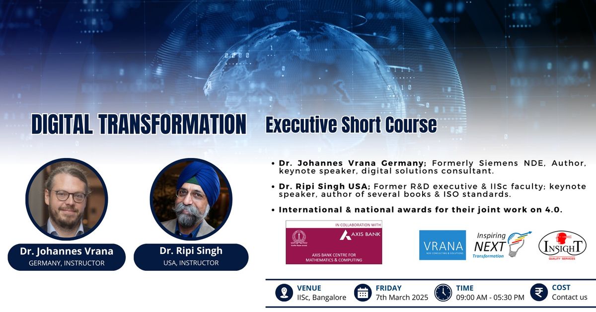 An Executive Short Course on 'Digital Trasnformation'