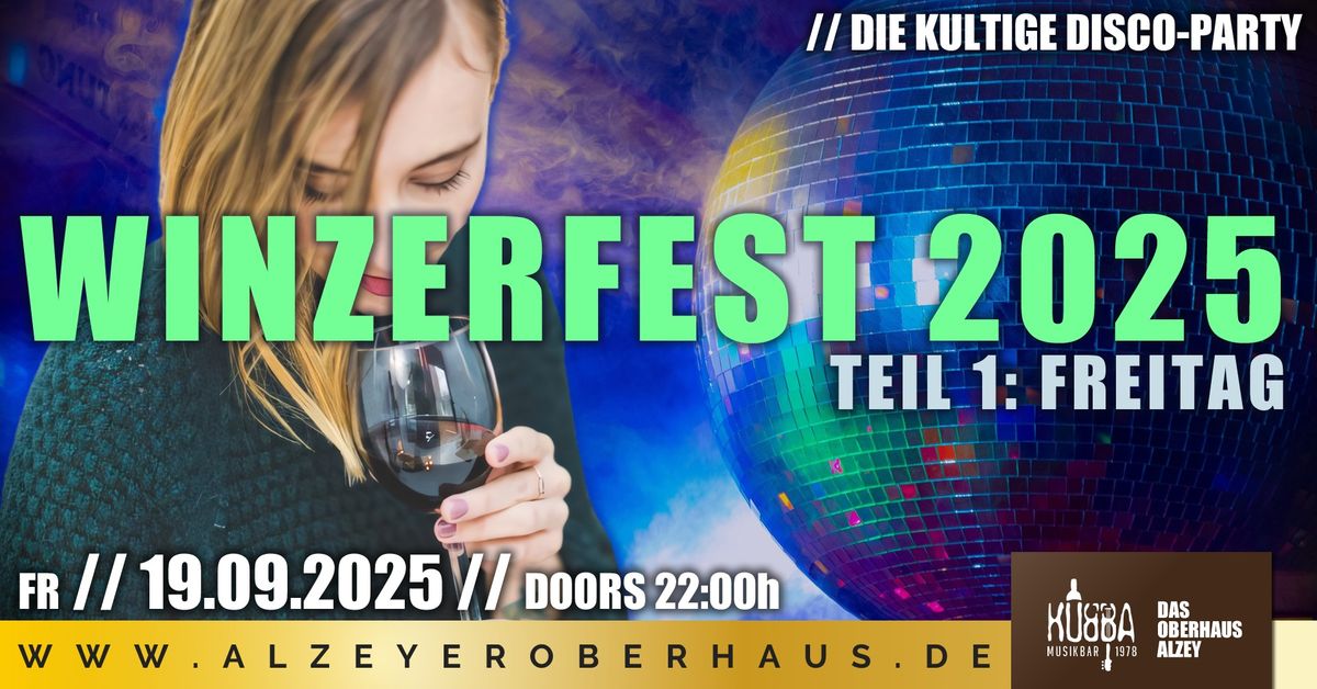 Alzeyer Winzerfest 2025 | Freitagnacht-Disco