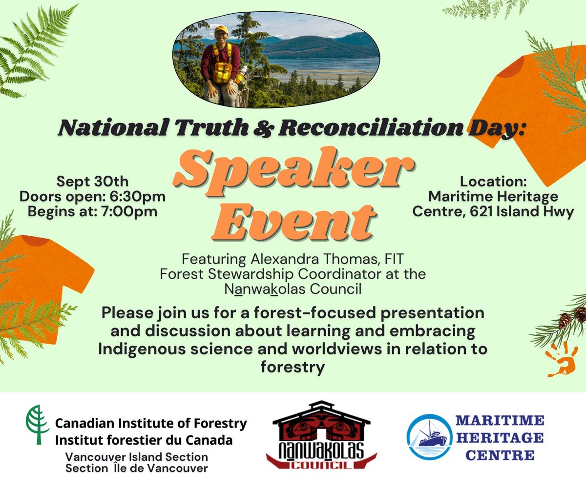 Forestry Speaker Event: Learning & embracing Indigenous science and worldviews