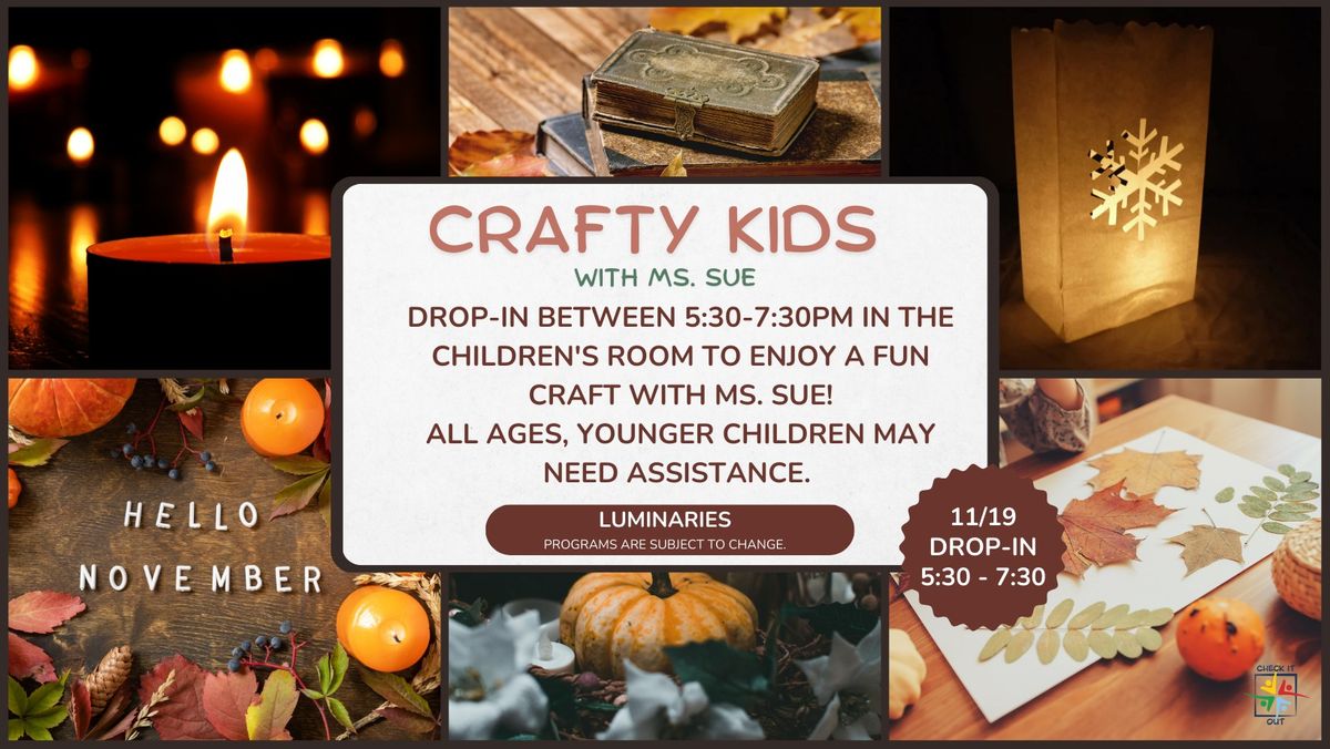 Coyle: Crafty Kids - November 19th 