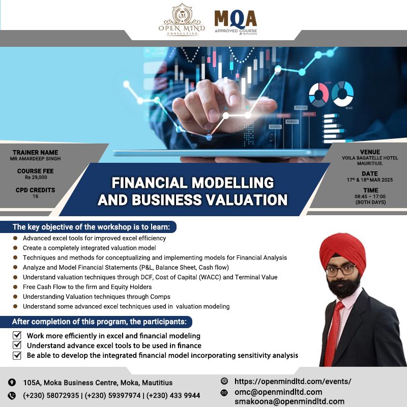 Financial Modelling and Business Valuation Workshop 