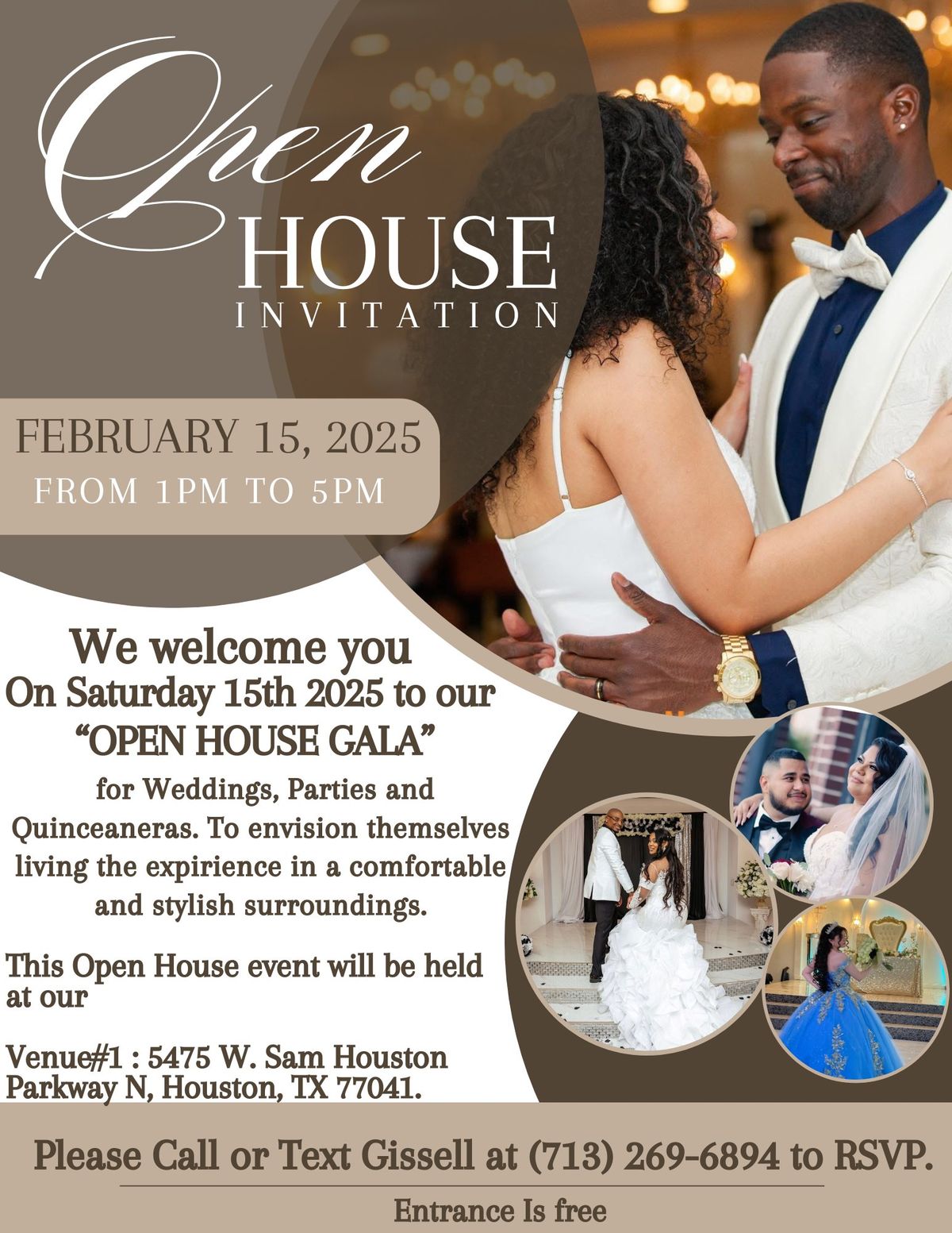 Sterling Banquet Facilities in Houston OPEN HOUSE on Saturday, February 15th 2025