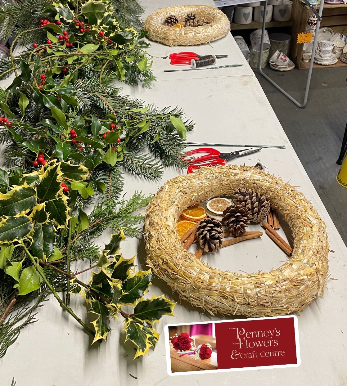 Christmas wreath workshop 