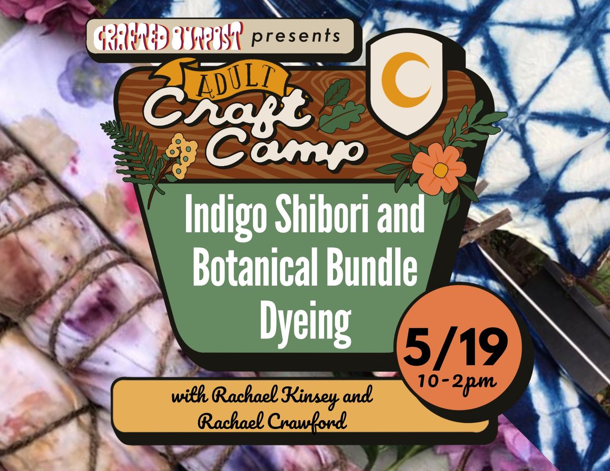 Indigo shibori and botanical bundle dyeing workshop 