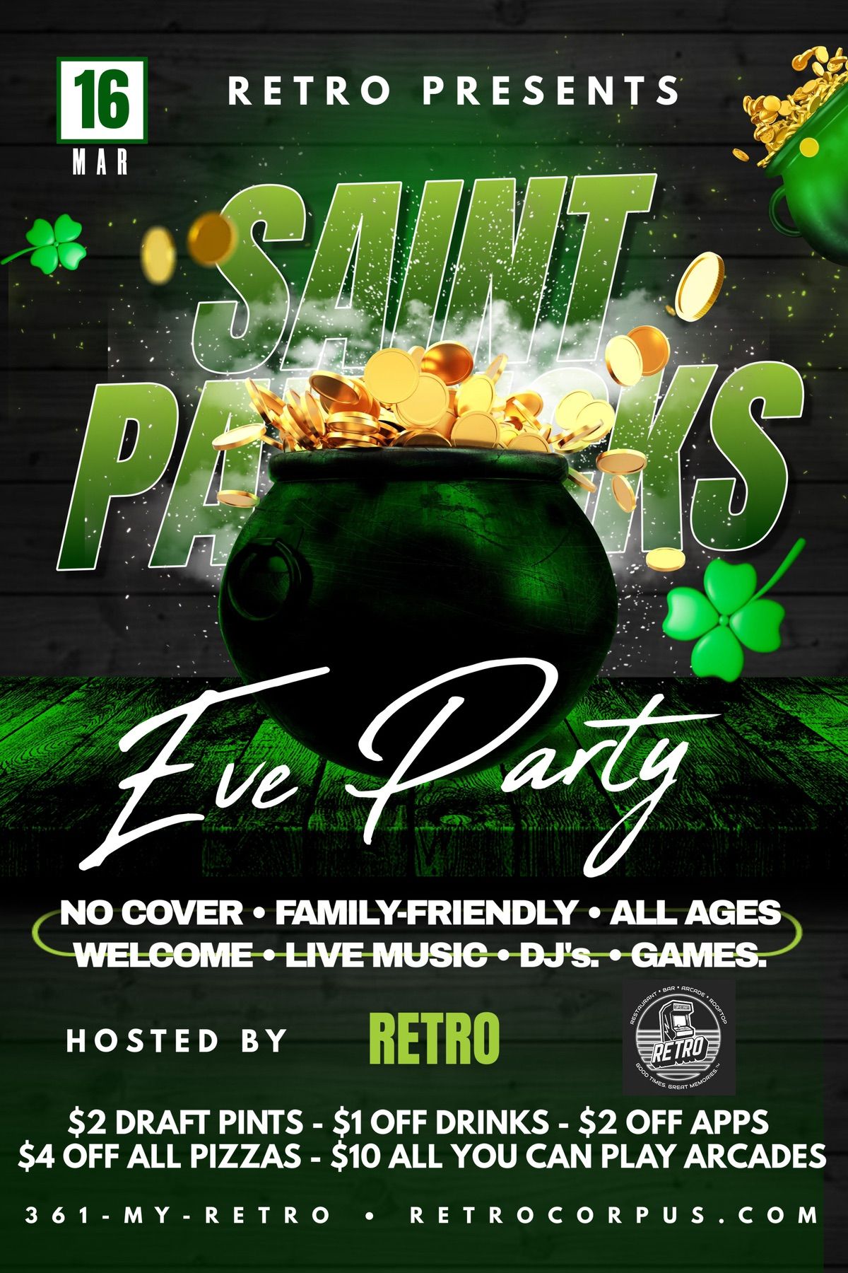 St. Patrick\u2019s Day Eve Party! \ud83c\udf40 