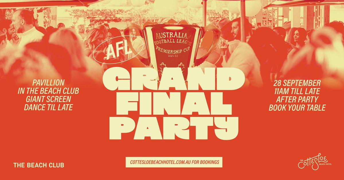 GRAND FINAL PARTY @ THE COTT