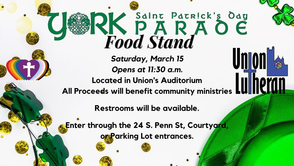 St. Patrick's Day Parade Food Stand Fundraiser