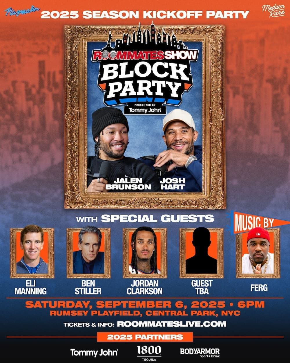 Roommates Show Block Party: Ferg Jalen Brunson & Josh Hart
