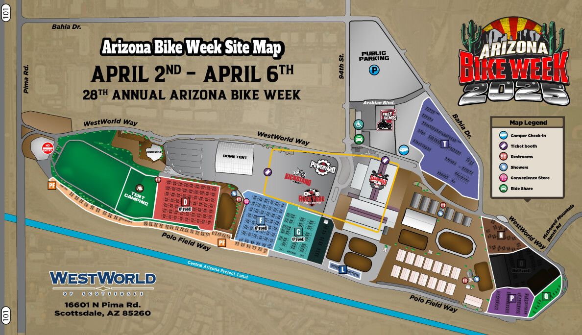 2025 Arizona Bike Week - Friday at Westworld of Scottsdale