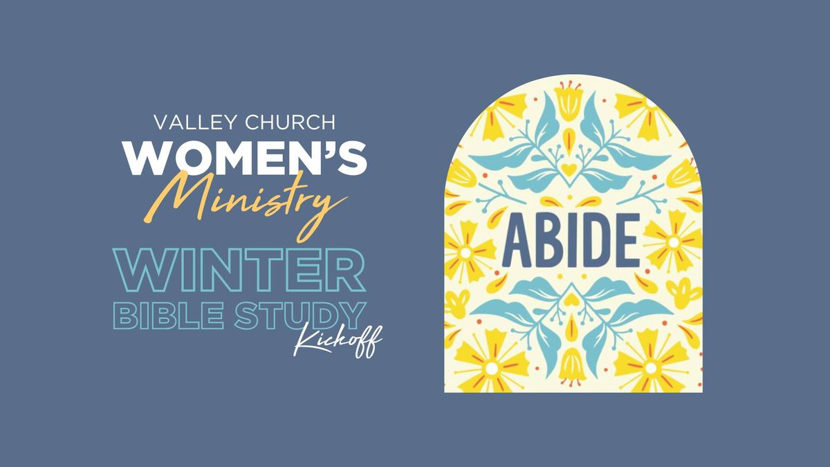 Women's Ministry Winter 2025 Bible Study Kick-Off