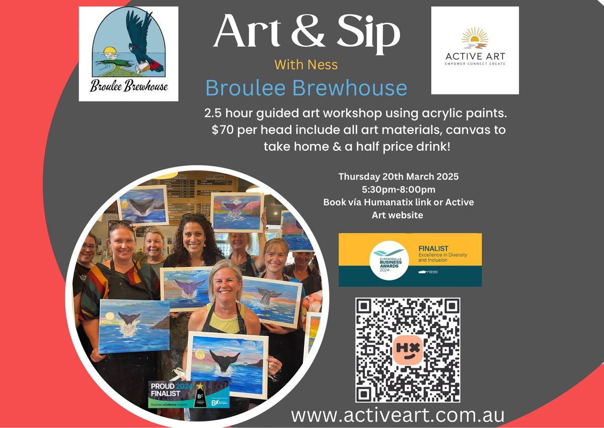 Art & Sip with Ness from Active Art